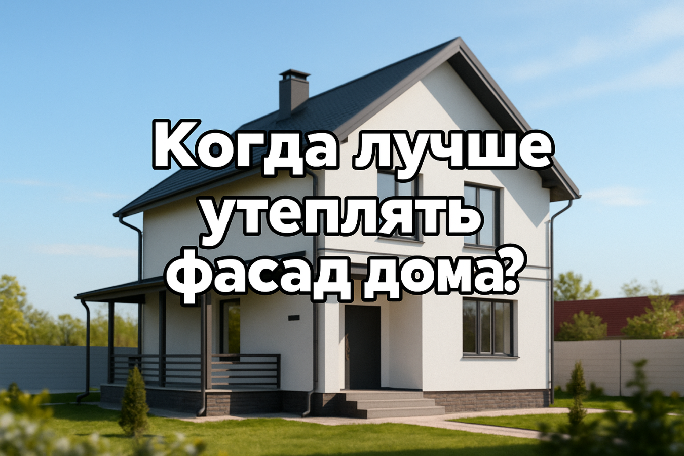 Когда лучше утеплять фасад дома?